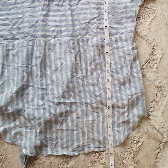 Jones New York Signature Celestial Blue Stripe S - Picture 7 of 8